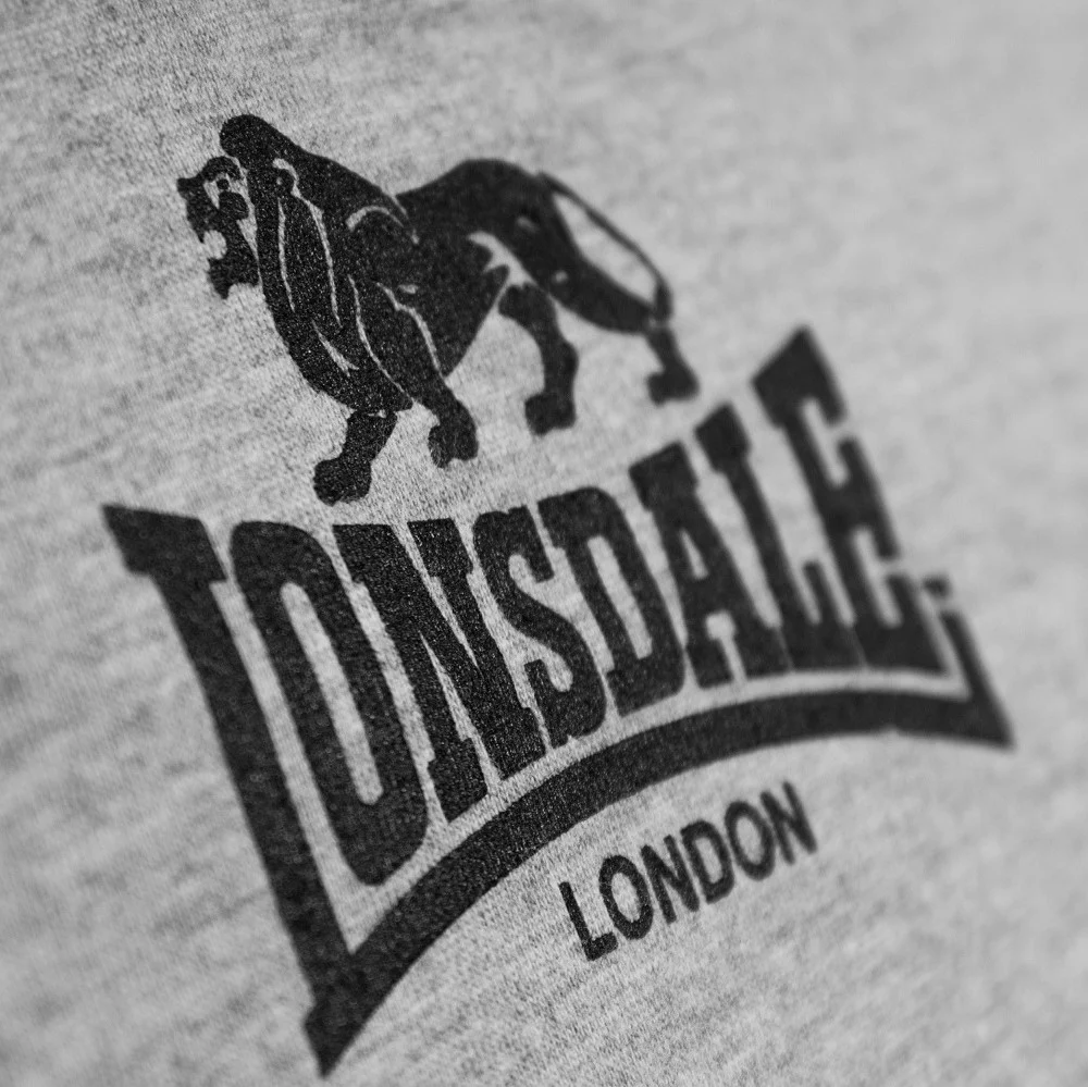 Lonsdale Classic T-Shirt Old Logo Grey - Image 6
