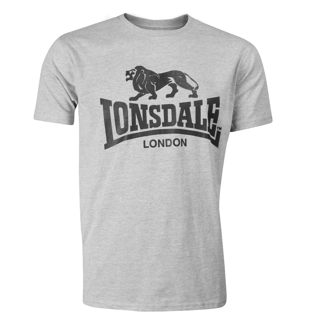 Lonsdale Classic T-Shirt Old Logo Grey - Image 8