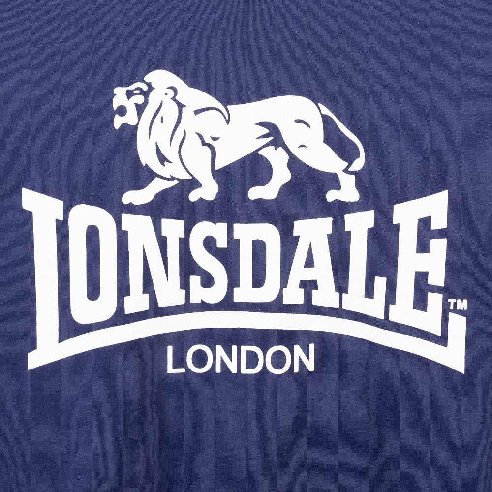 Lonsdale Classic T-Shirt Old Logo Navy - Image 3