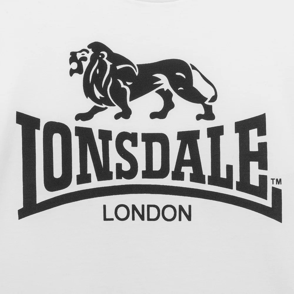Lonsdale Classic T-Shirt Old Logo White - Image 4