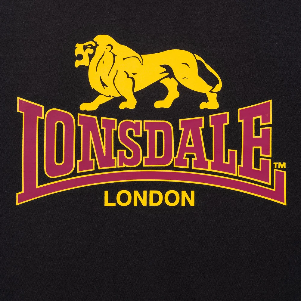 Lonsdale Classsic T-Shirt Taverham Black - Image 3