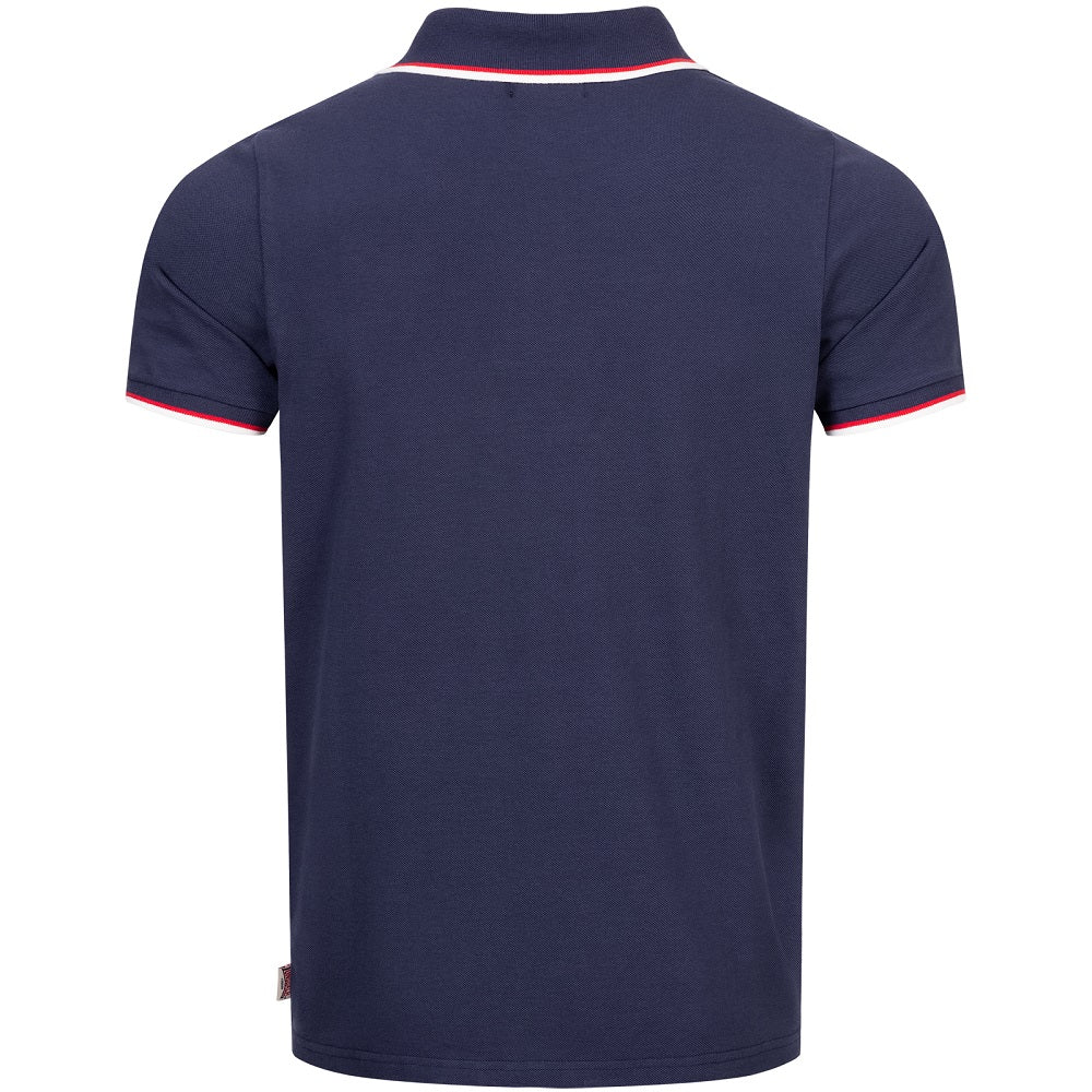 Lonsdale Slimfit Polo The Lion Navy - Image 3