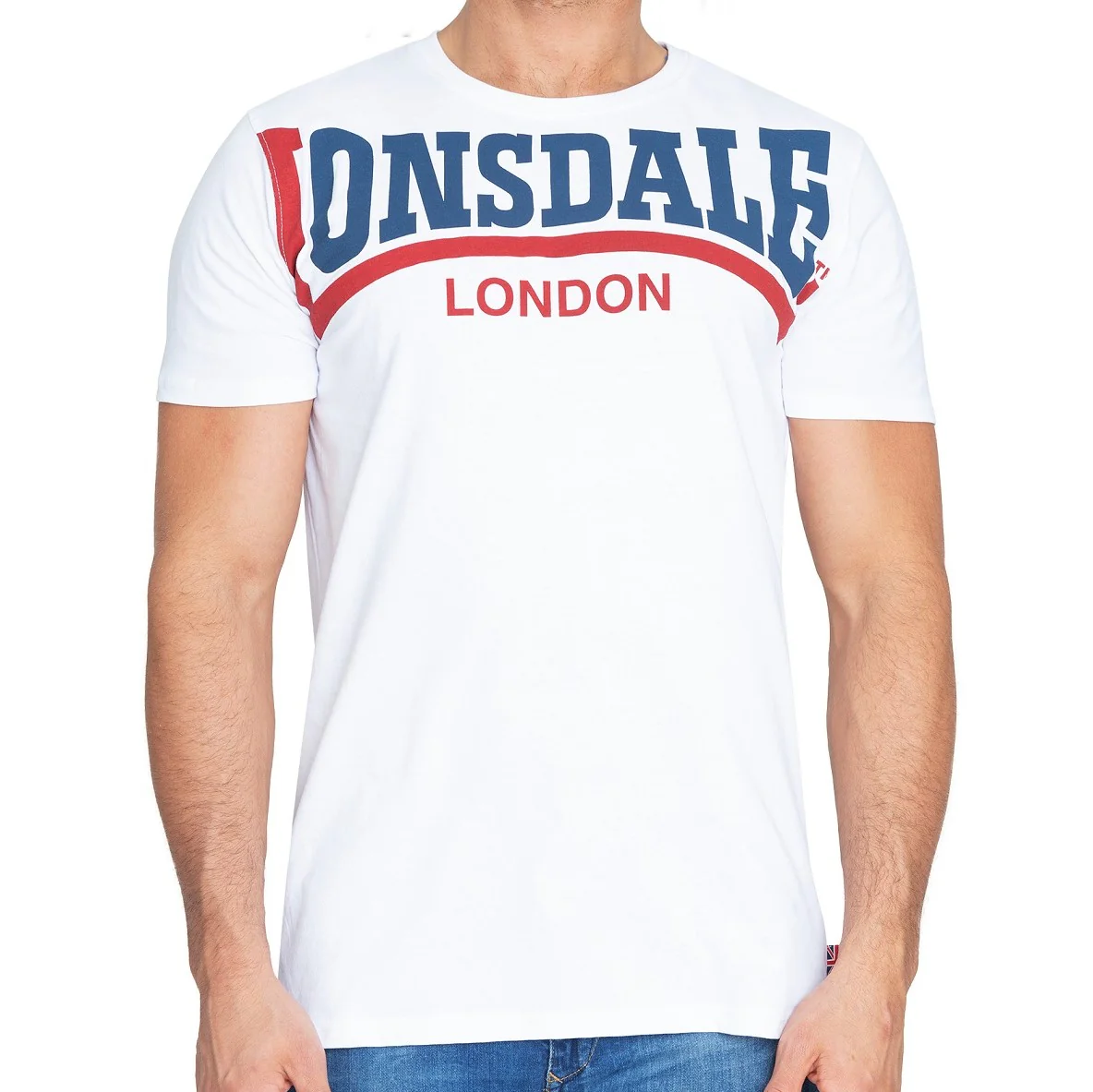 Lonsdale Slimfit T-shirt Creaton White - Image 4