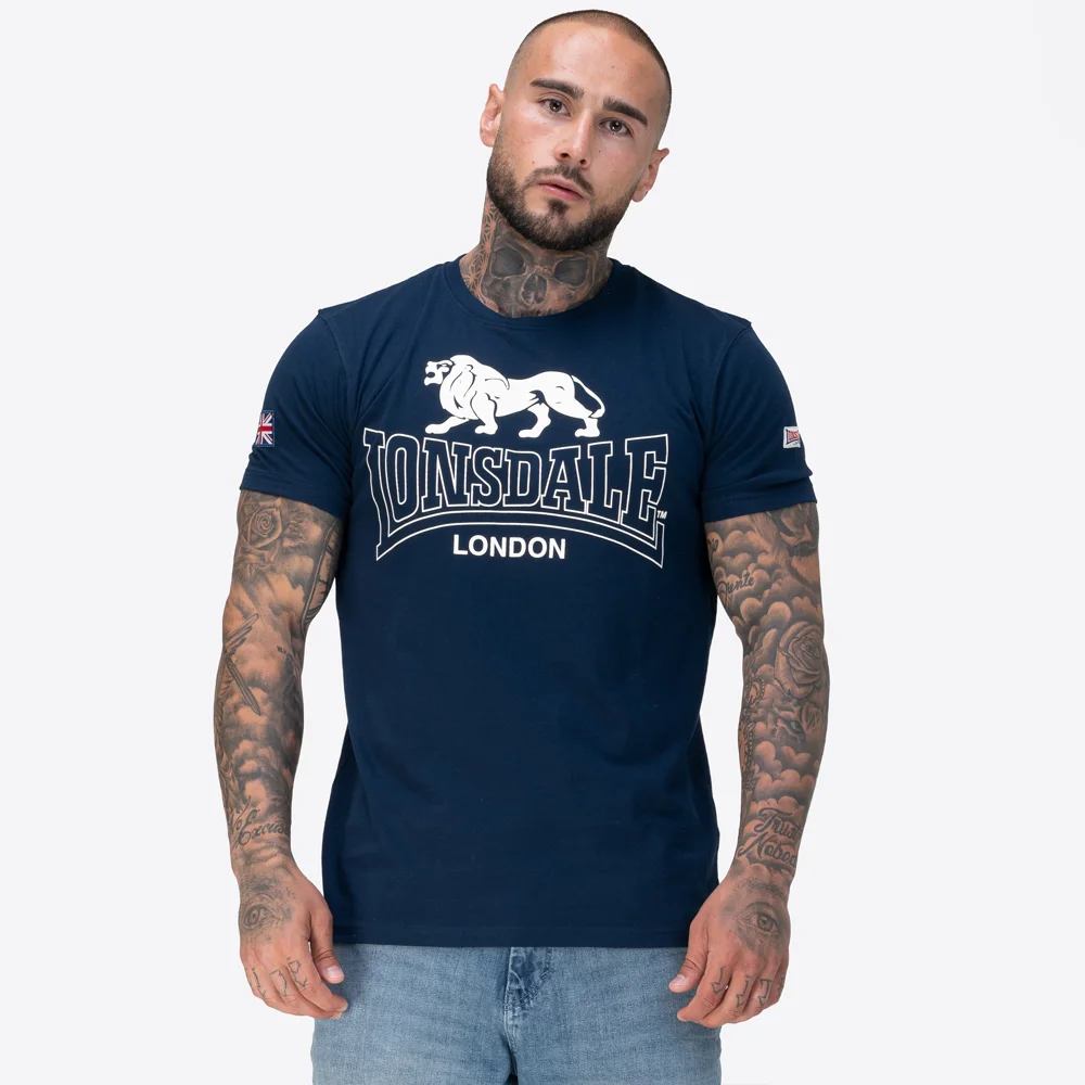 Lonsdale T-Shirt Hazelhurst Dark Navy - Image 2
