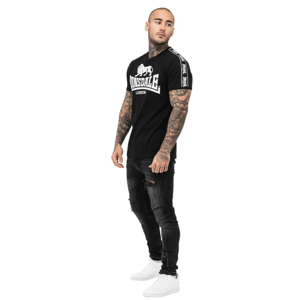 Lonsdale T-Shirt Stour Black - Image 3