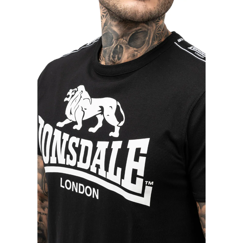 Lonsdale T-Shirt Stour Black - Image 4