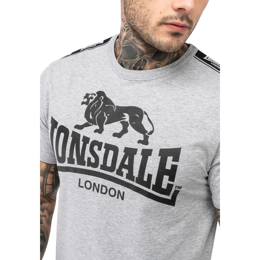 Lonsdale T-Shirt Stour Grey - Image 4