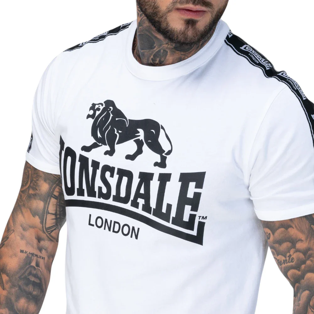 Lonsdale T-Shirt Stour White - Image 2