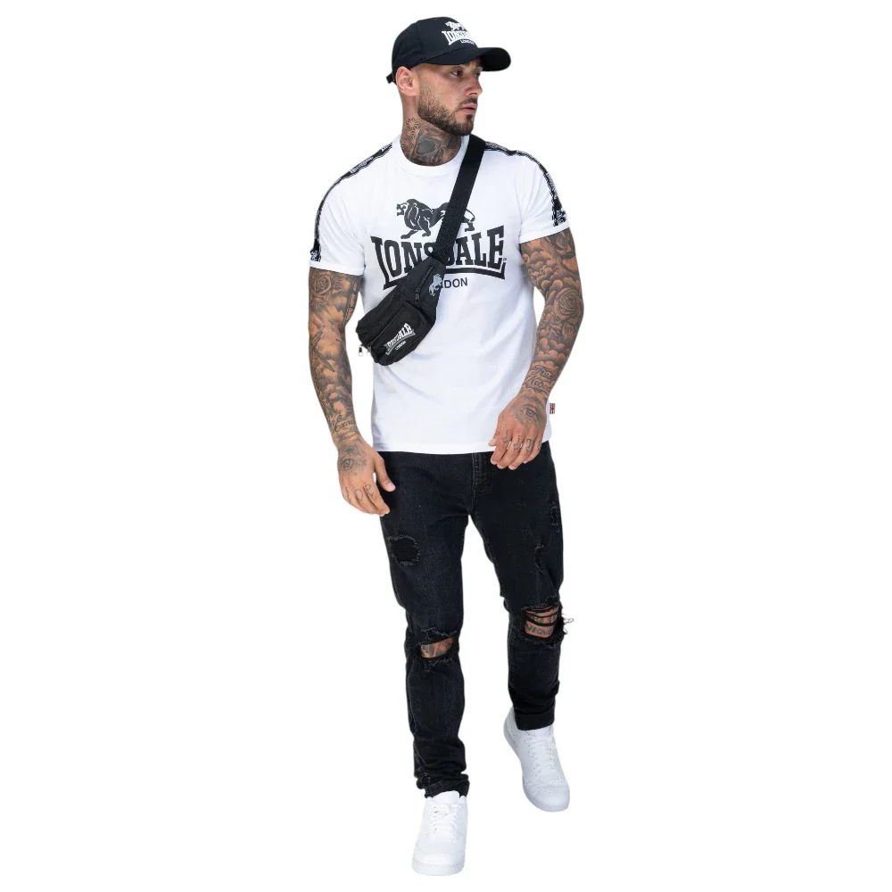 Lonsdale T-Shirt Stour White - Image 3