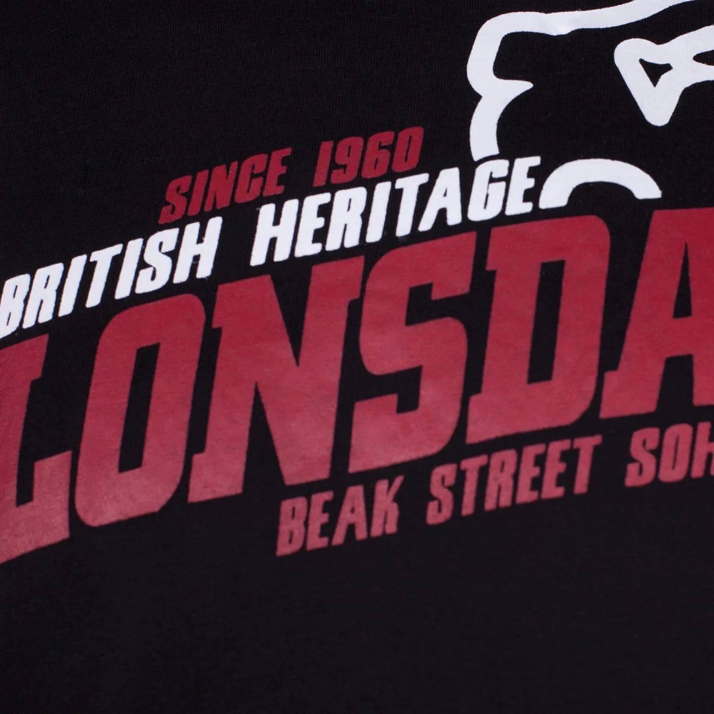 Lonsdale T-shirt Walkley Black - Image 5