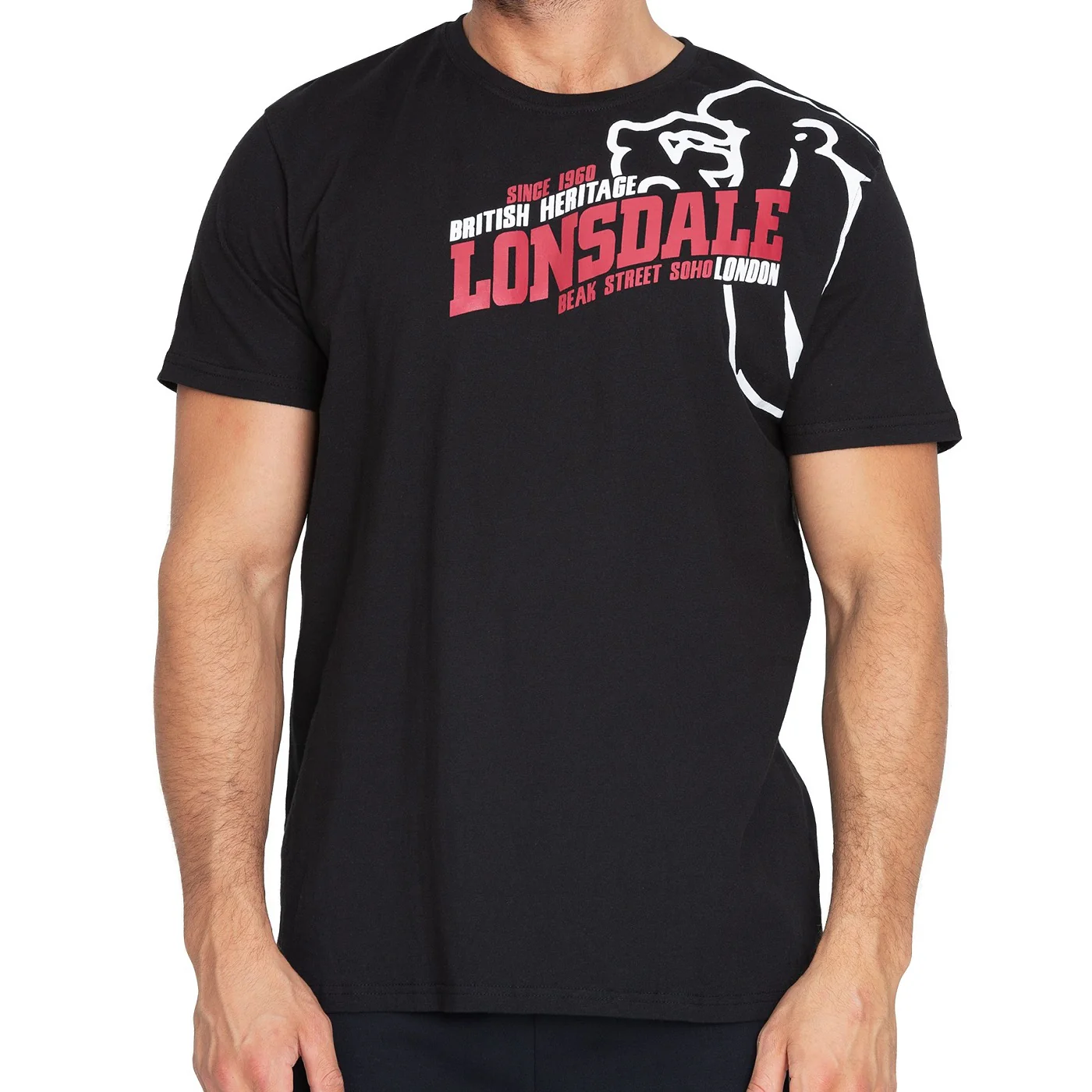 Lonsdale T-shirt Walkley Black - Image 6