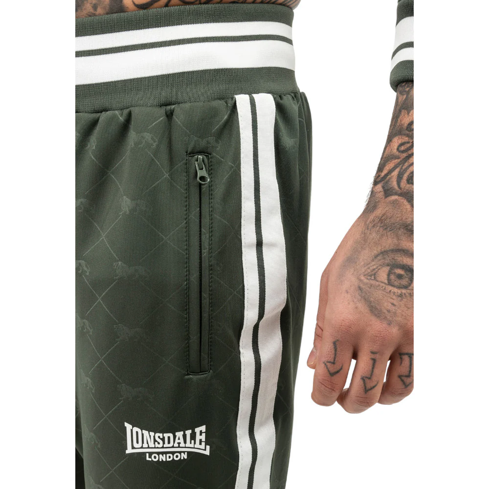 Lonsdale Tracksuit Ashwell Olive Green - Image 4