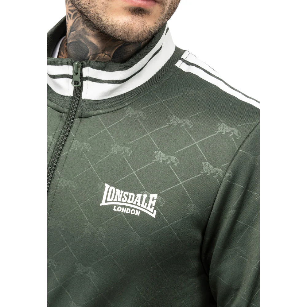 Lonsdale Tracksuit Ashwell Olive Green - Image 5