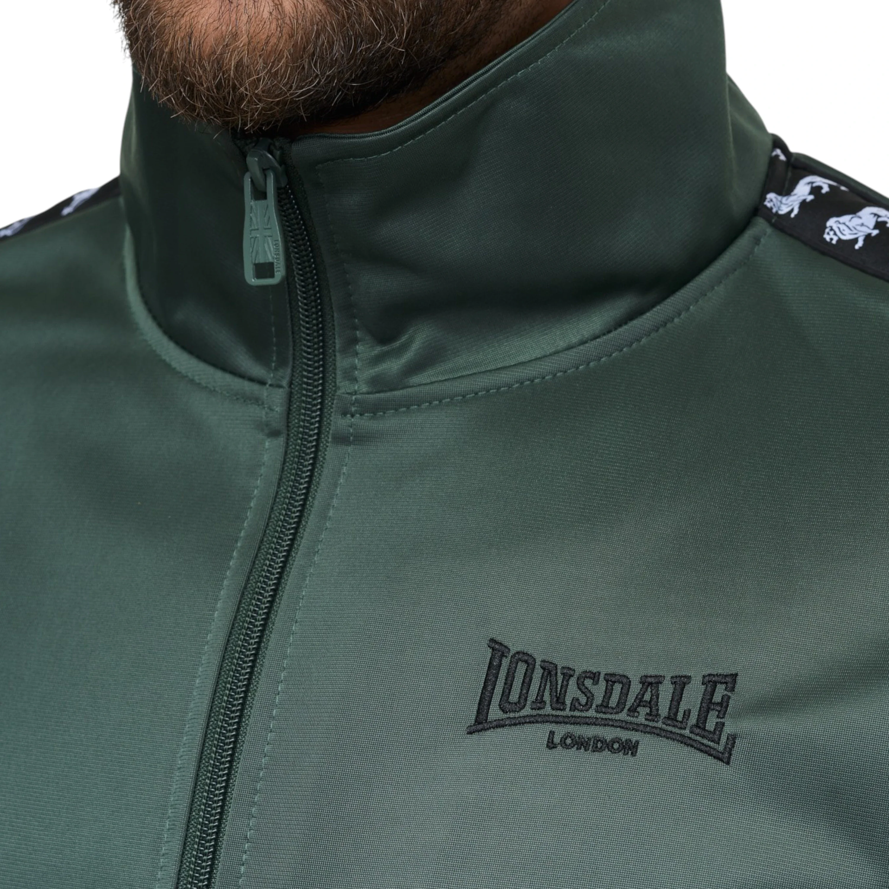 Lonsdale Training Suit Wyberton Olive Green - Image 3