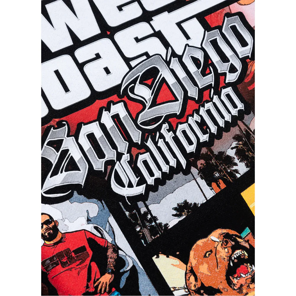 Pit Bull West Coast Hoodie Most Wanted Black - Image 3