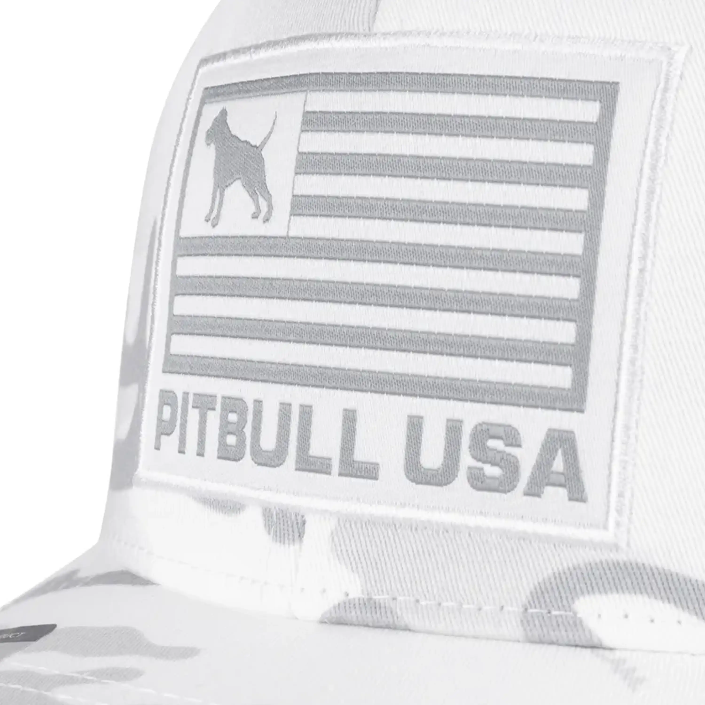 Pit Bull West Coast Mesh Ful Cap Pitbull USA Multicam White - Image 3