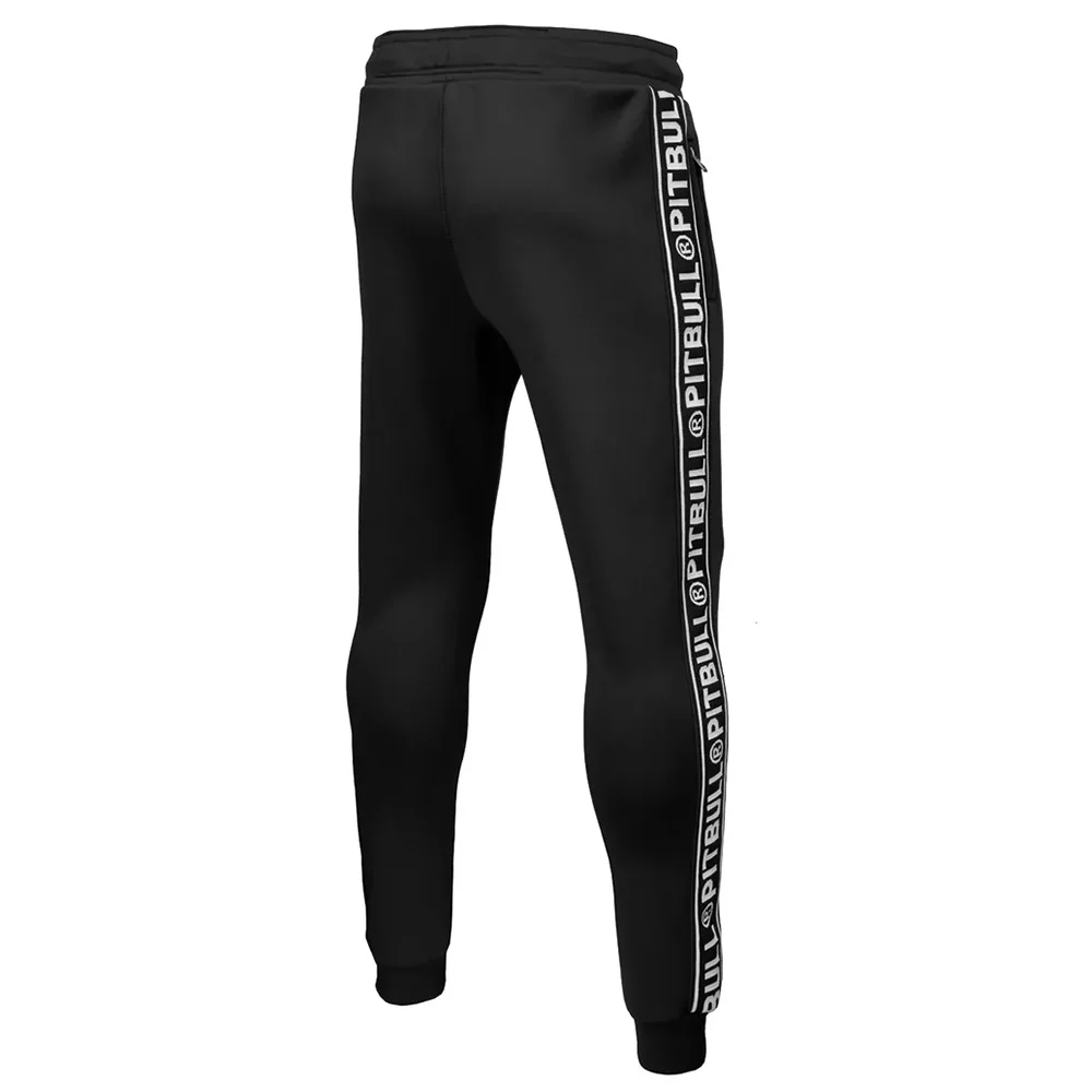 Pit Bull West Coast Oldschool Jogging Pants Tape Logo Terry Black - Image 5