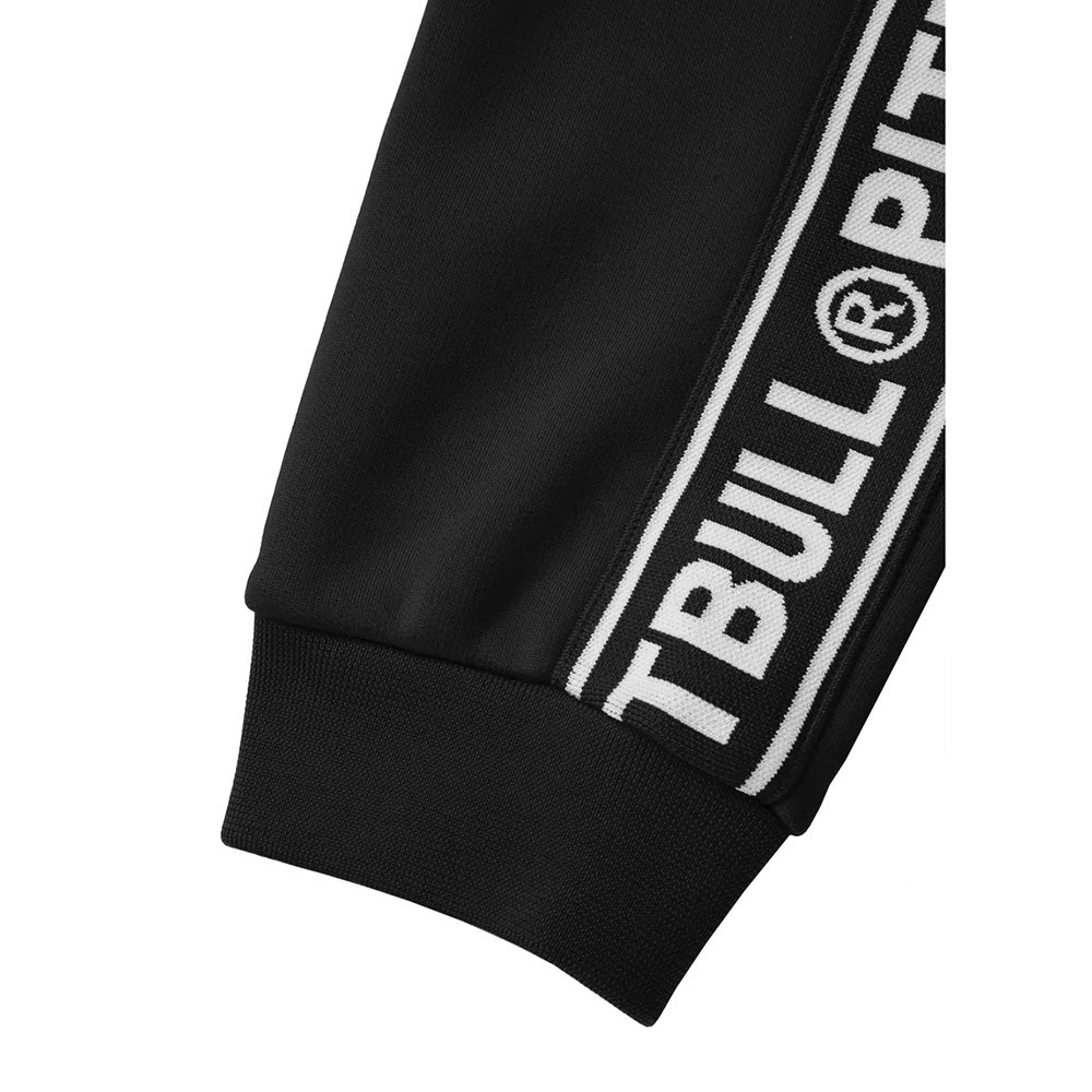 Pit Bull West Coast Oldschool Jogging Pants Tape Logo Terry Black - Image 6