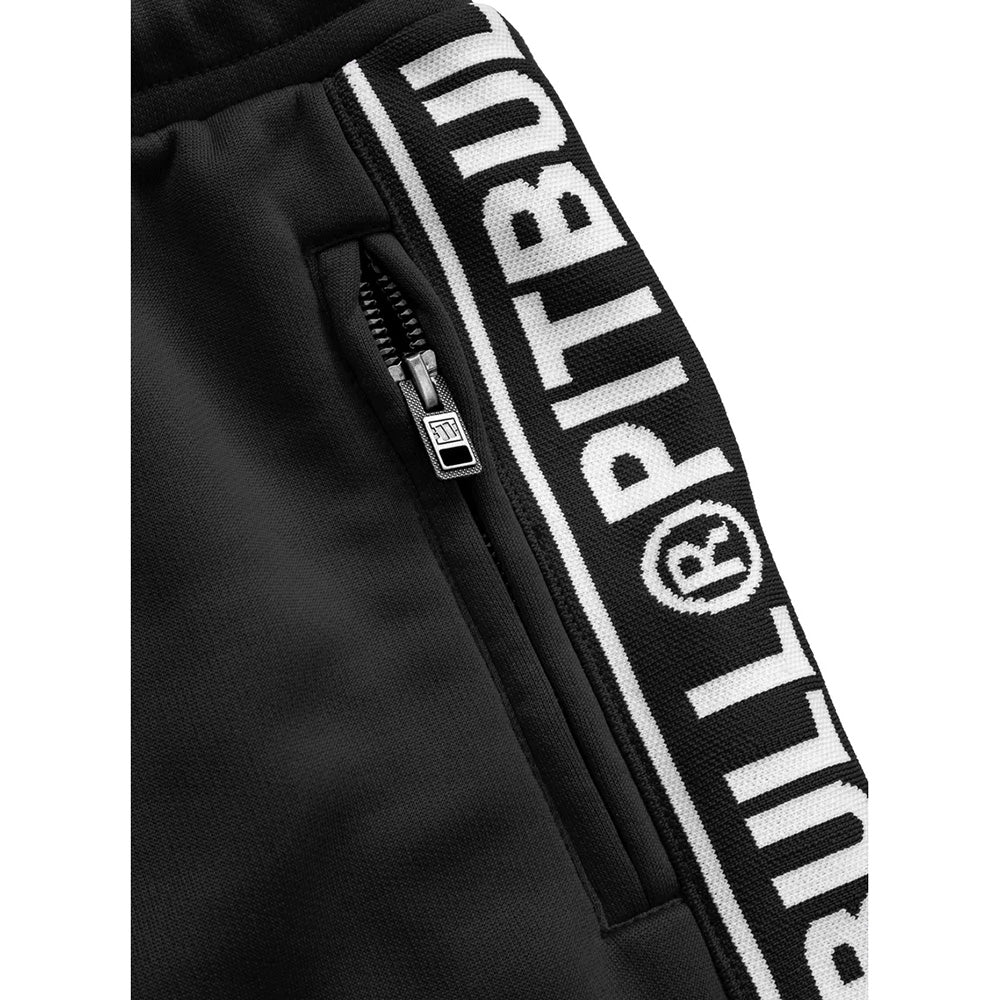 Pit Bull West Coast Oldschool Jogging Pants Tape Logo Terry Black - Image 9