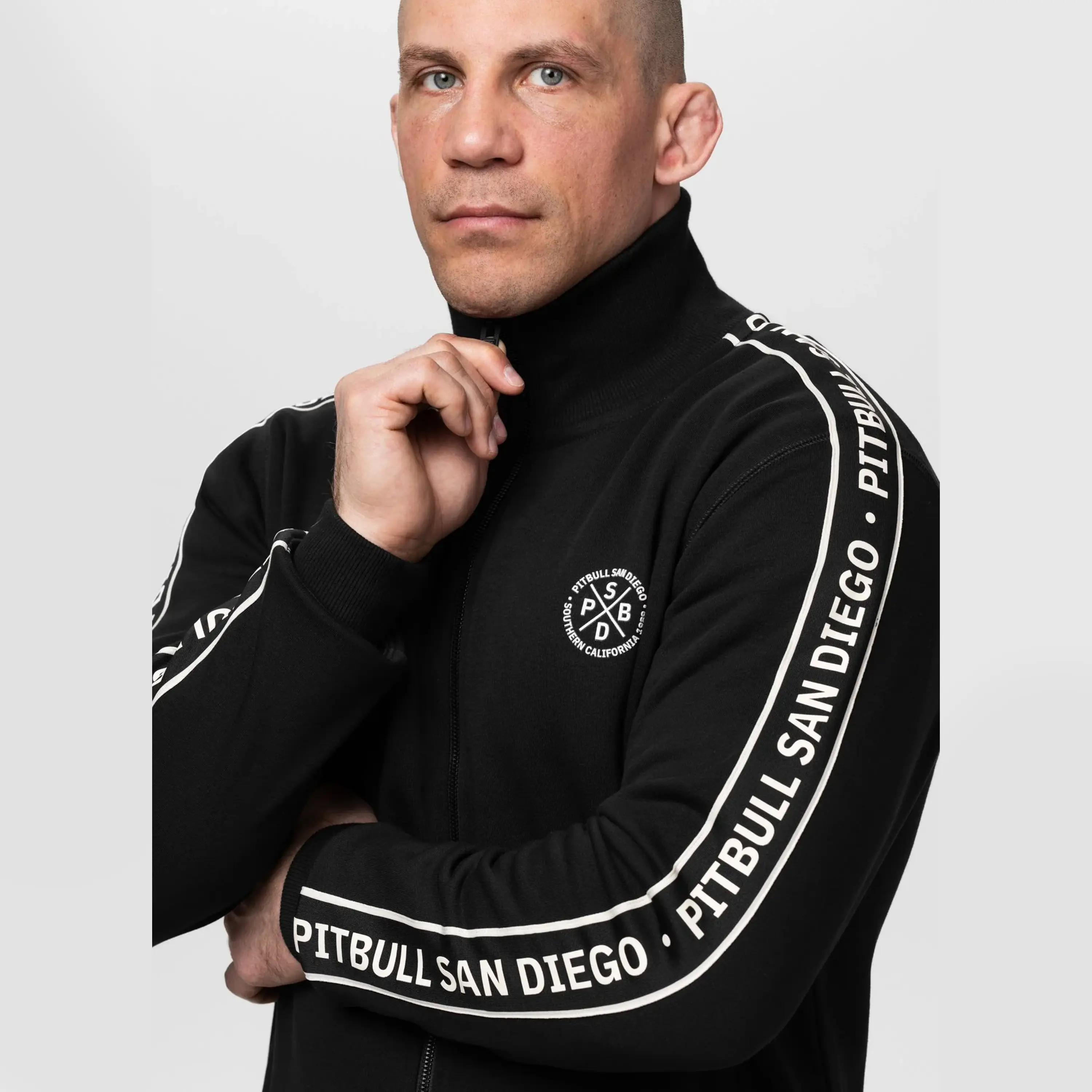 Pit Bull West Coast Oldschool Training Jacket Nexus Black - Image 6