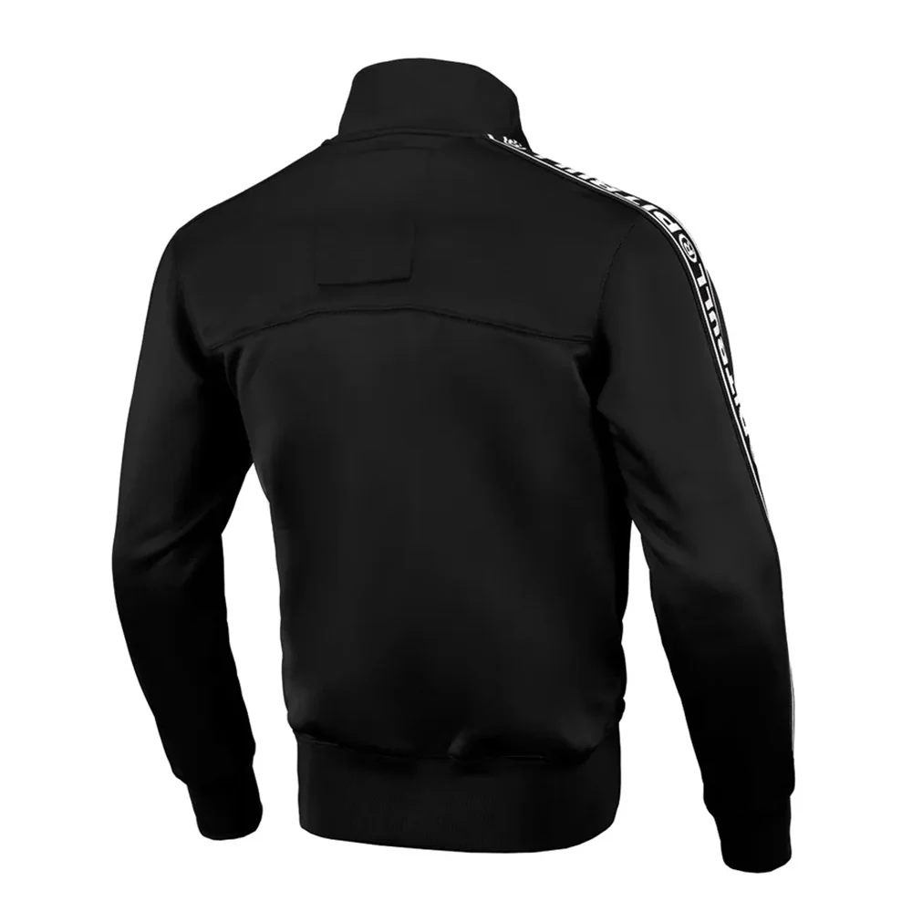 Pit Bull West Coast Oldschool Training Jacket Tape Logo Terry Black - Image 5