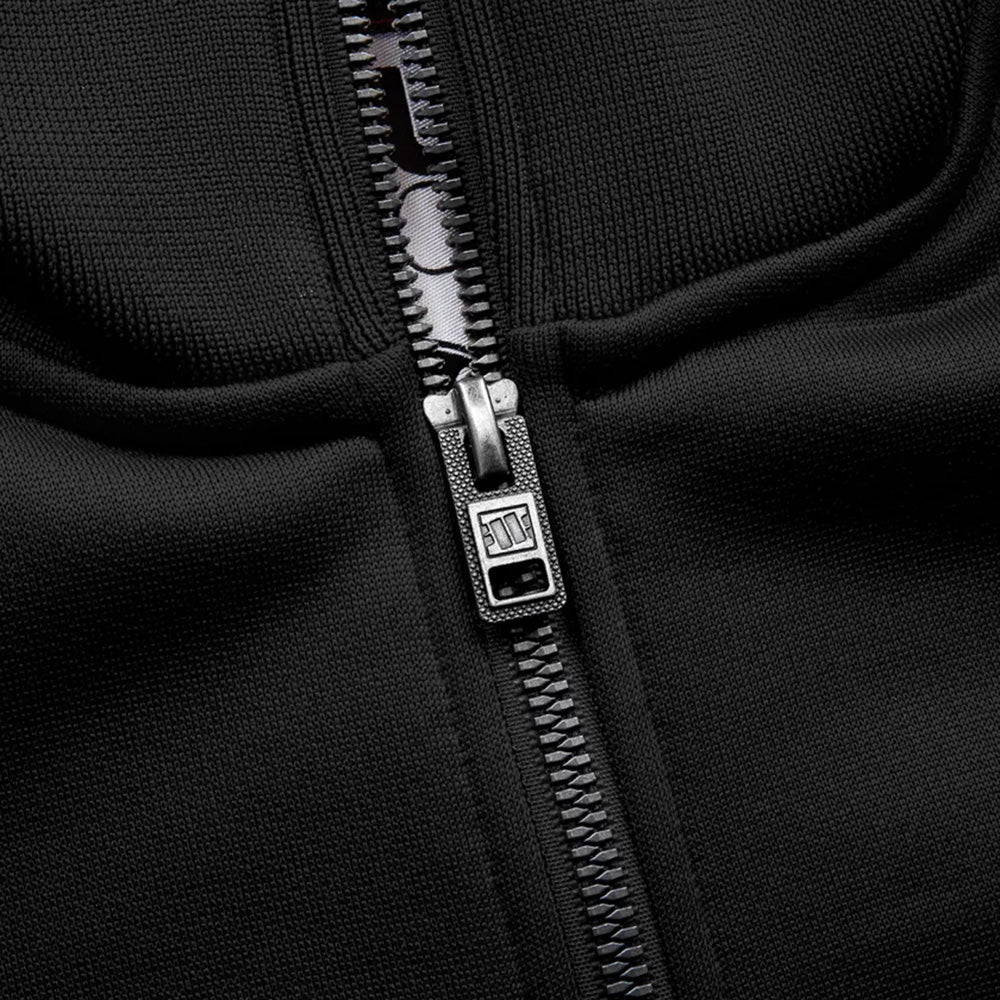 Pit Bull West Coast Oldschool Training Jacket Tape Logo Terry Black - Image 9