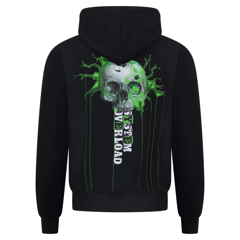 System Overload x 100% Hardcore Hoodie Skull - Image 4
