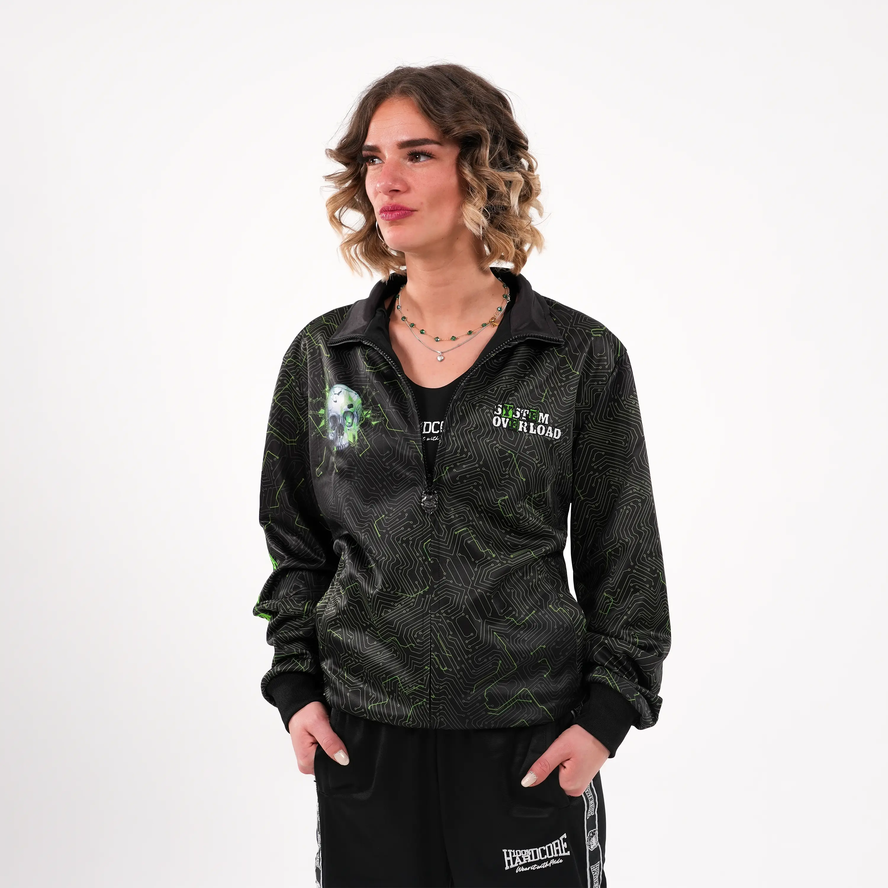System Overload x 100% Hardcore Training jacket Skull - Image 2