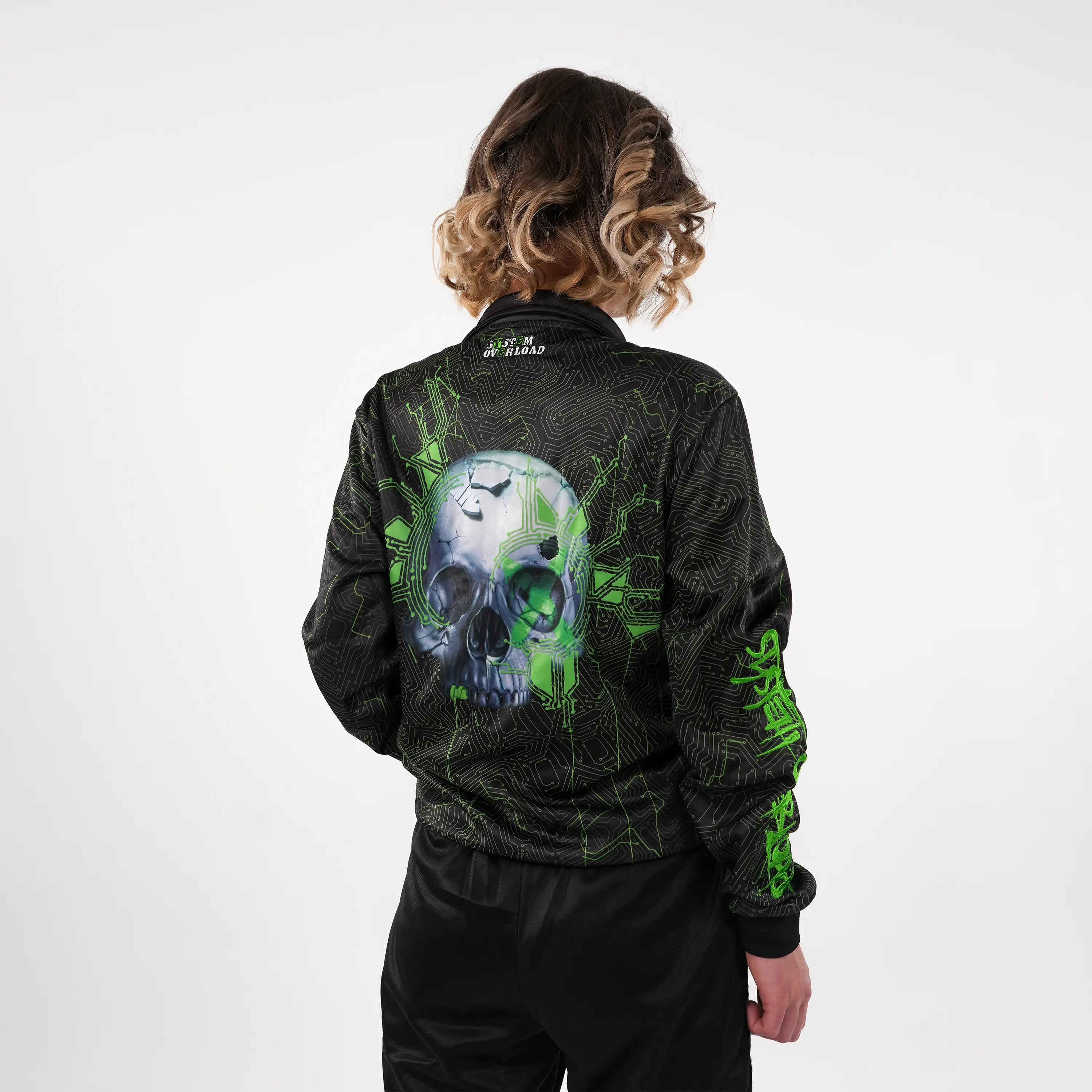 System Overload x 100% Hardcore Training jacket Skull - Image 4