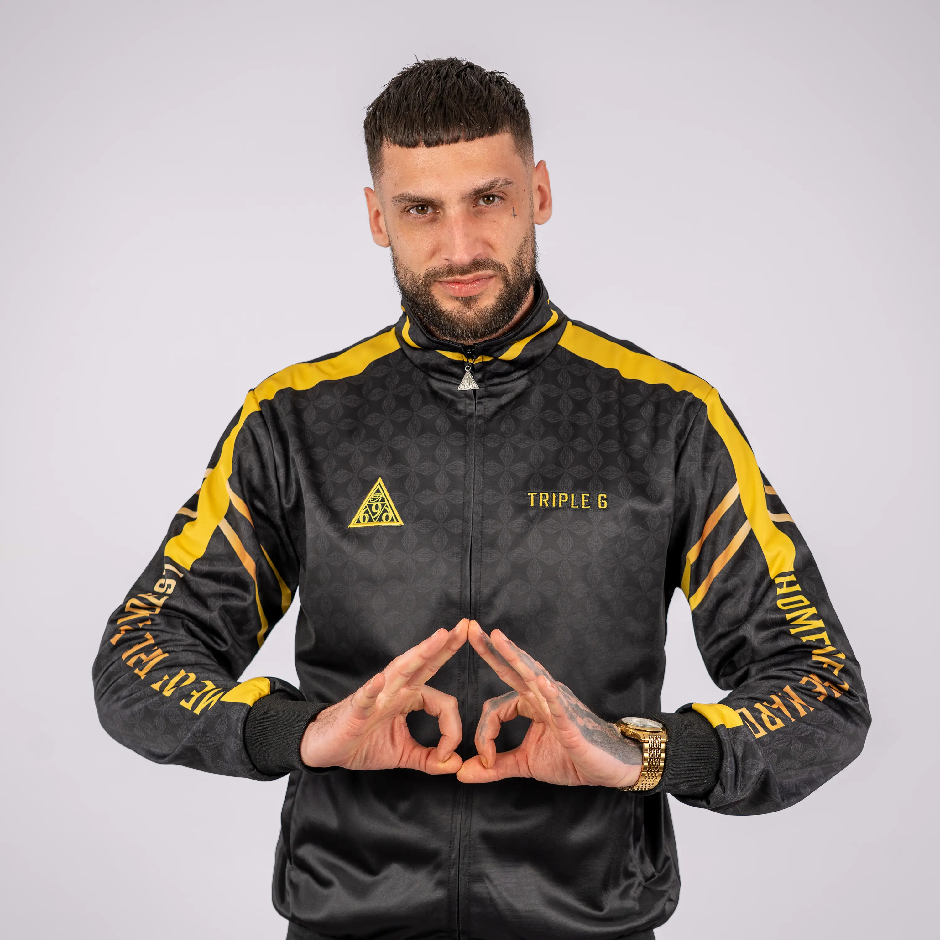 Triple6 Training Jacket Essential Gold - Image 4